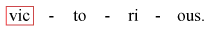 syllabic: begin