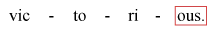 syllabic: end